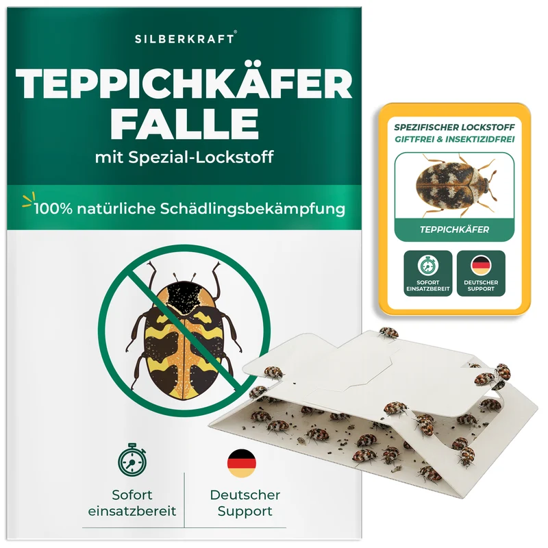 Teppichkäferfalle – Universal-Klebefalle mit Lockstoff