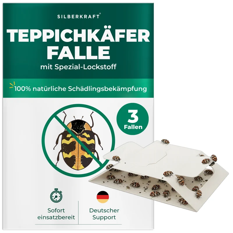 Teppichkäferfalle – Universal-Klebefalle mit Lockstoff