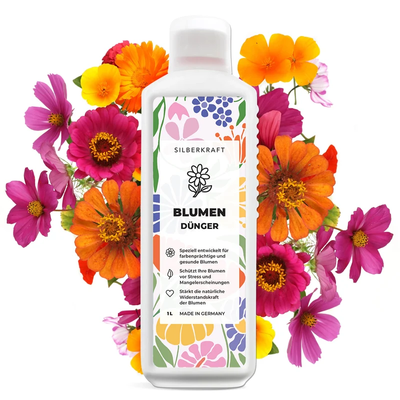 Blumendünger - Mineralischer NPK Flüssigdünger mit Stickstoff - Dünger für Blumen - Blumen Flüssigdünger