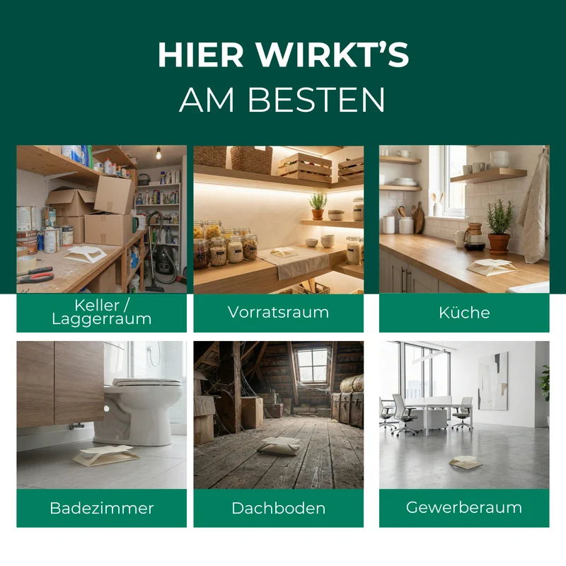 Kakerlaken/Schaben Falle – Universal-Klebefalle mit Lockstoff