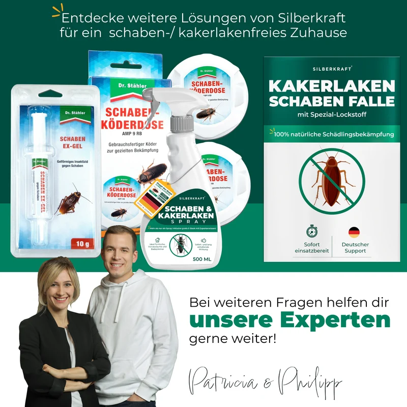 Kakerlaken/Schaben Falle – Universal-Klebefalle mit Lockstoff
