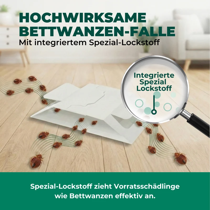 Bettwanzenfalle – Universal-Klebefalle mit Lockstoff