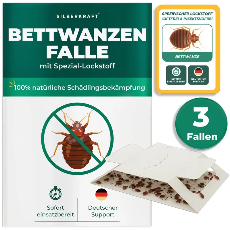 Bettwanzenfalle – Universal-Klebefalle mit Lockstoff