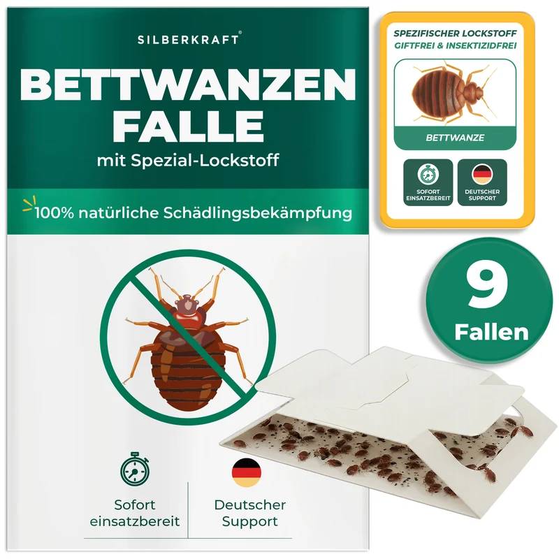 Bettwanzenfalle – Universal-Klebefalle mit Lockstoff