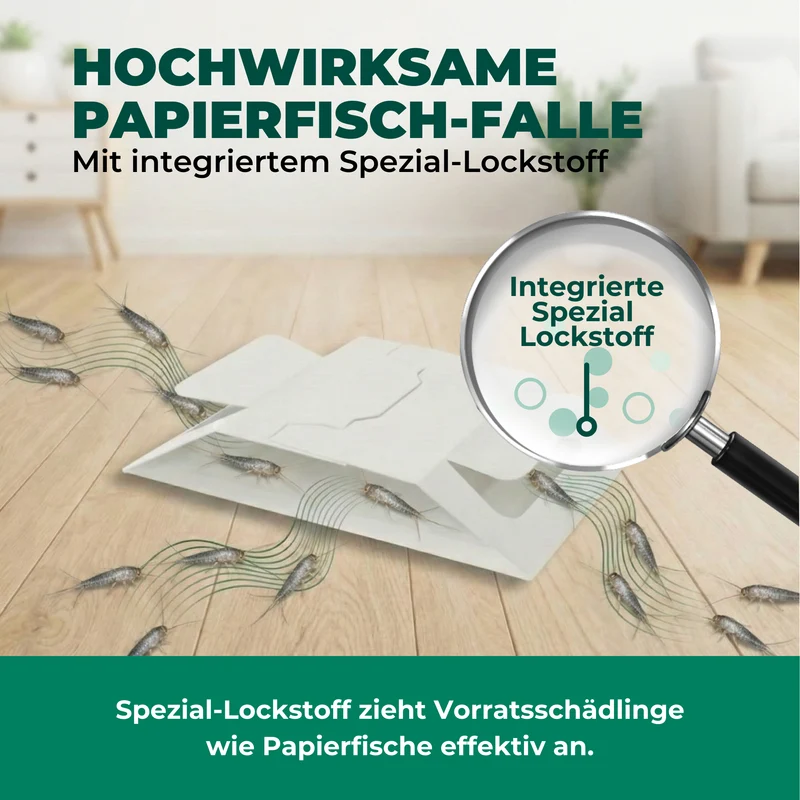 Papierfischfalle – Universal-Klebefalle mit Lockstoff