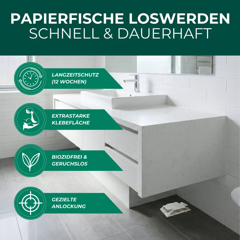 Papierfischfalle – Universal-Klebefalle mit Lockstoff