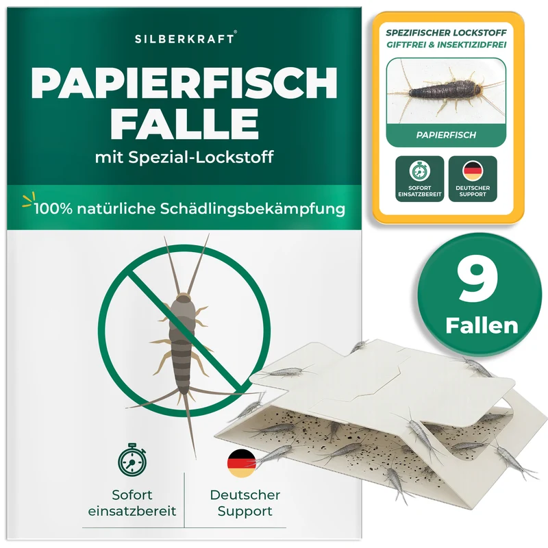 Papierfischfalle – Universal-Klebefalle mit Lockstoff