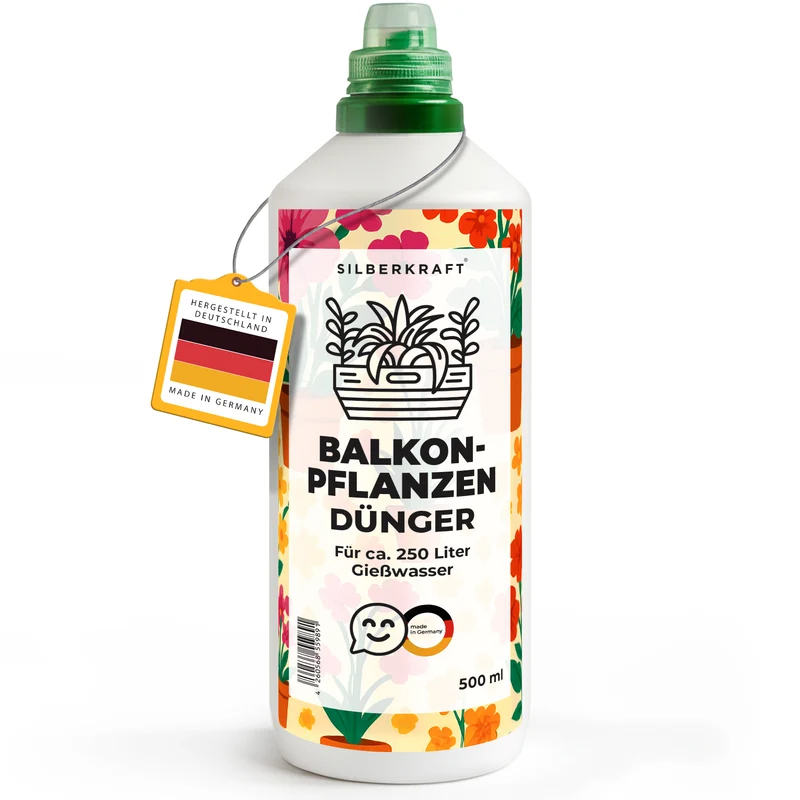 Balkonpflanzendünger – Mineralischer NPK Flüssigdünger mit Stickstoff – Dünger für Balkonpflanzen – Blumenkasten- & Kübelpflanzen-Dünger