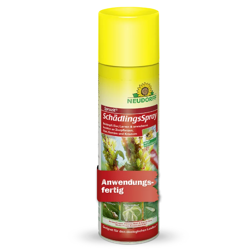 Neudorff Spruzit SchädlingsSpray gegen Läuse, Thripse, Weiße Fliegen, Spinnmilben, Zikaden, Raupen und Käfer
