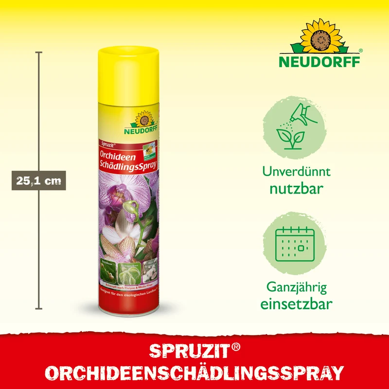 Neudorff Spruzit OrchideenSchädlingsSpray (auch gegen Thripse & Weiße Fliege)