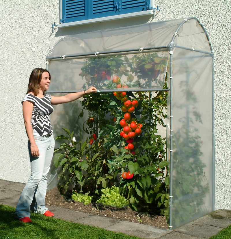 Tomatenhaus 175 x 100 x 210 cm, Stahlrohr verzinkt