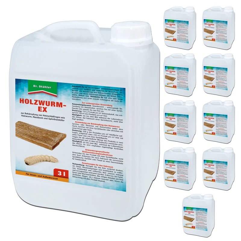 Effektives Holzwurm-Ex-Spray: Zuverlässiger Schutz vor Holzschädlingen wie dem Holzwurm, Hausbock und Splintholzkäfer