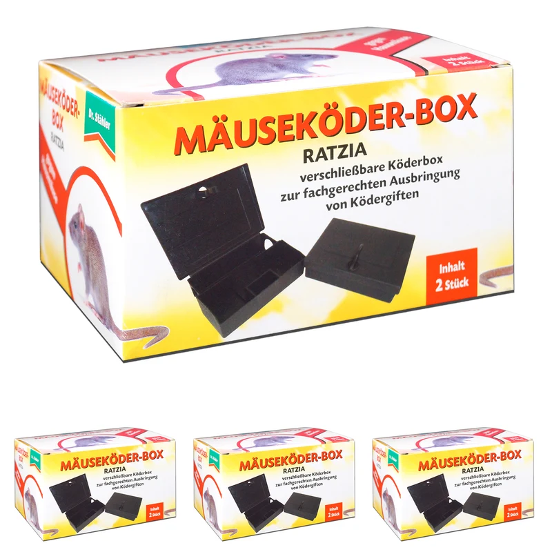 Ratzia Mäuseköder-Box: Effektive Mäusebekämpfung für Innen- und Außenbereich