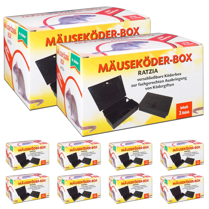 Ratzia Mäuseköder-Box: Effektive Mäusebekämpfung für Innen- und Außenbereich