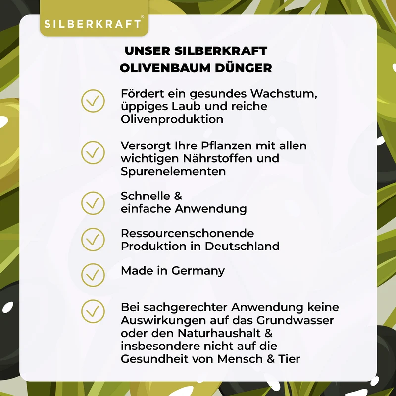 Olivenbaumdünger - Mineralischer NPK Flüssigdünger mit Stickstoff - Dünger für Olivenbäume - Oliven Dünger