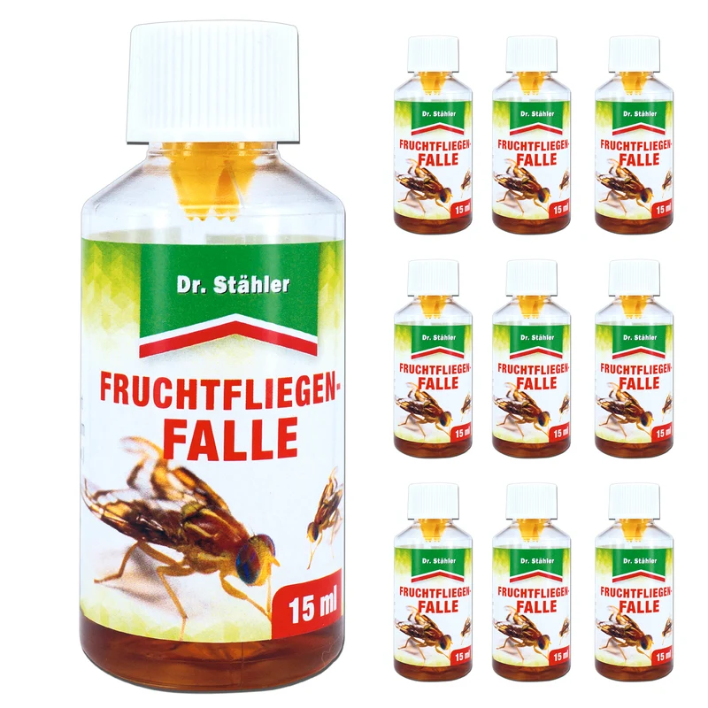 Effektive Fruchtfliegenfalle gegen Frucht-, Obst- und Essigfliegen