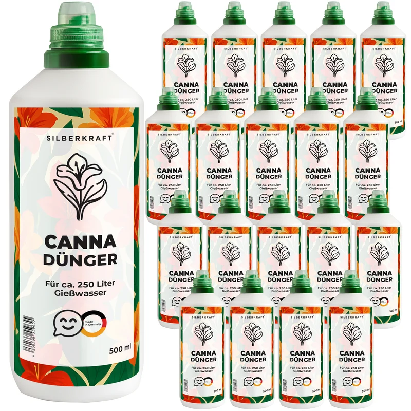 Cannadünger – Mineralischer NPK Flüssigdünger mit Stickstoff – Dünger für Canna (Blumenrohr) – Exoten- & Gartenpflanzen-Dünger