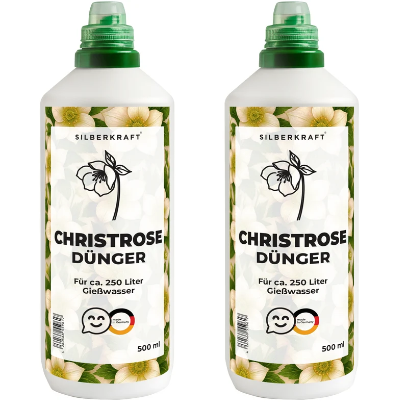 Christrosendünger – Mineralischer NPK Flüssigdünger mit Stickstoff – Dünger für Christrosen (Helleborus) – Winterblüher-Dünger