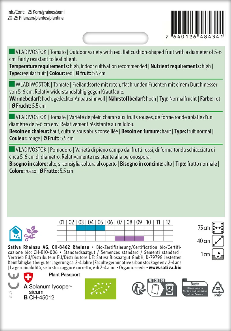 BIO Saatgut Tomate Wladiwostok