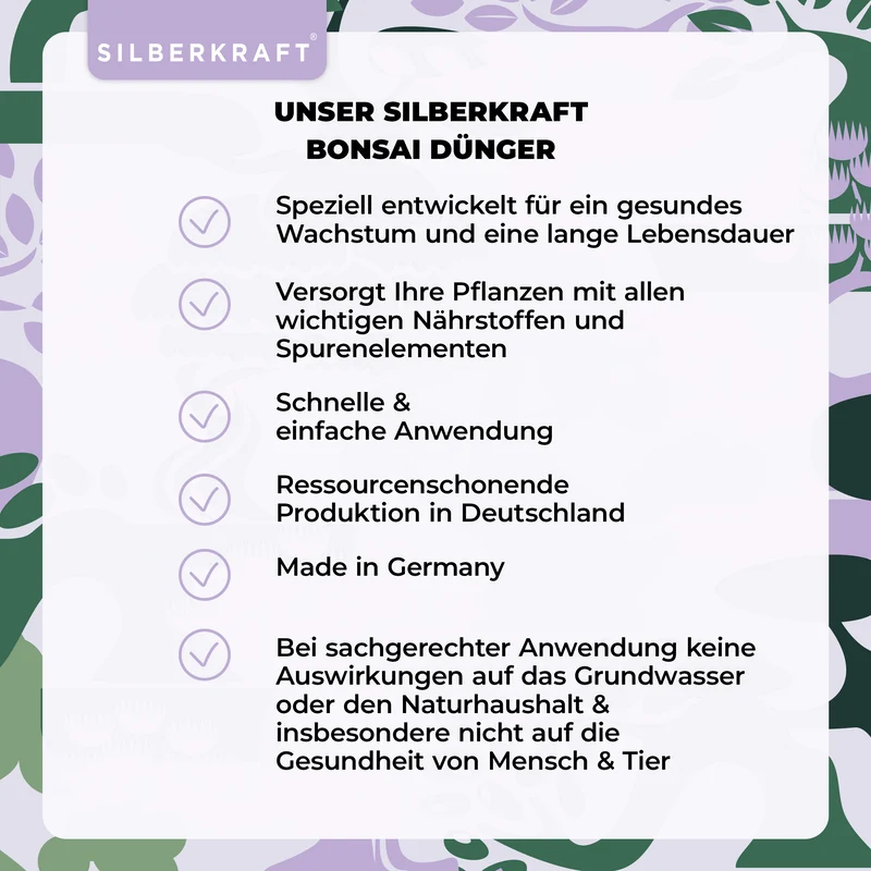 Bonsaidünger - Mineralischer NPK Flüssigdünger mit Stickstoff - Dünger für Bonsai - Bonsai Ficus Dünger
