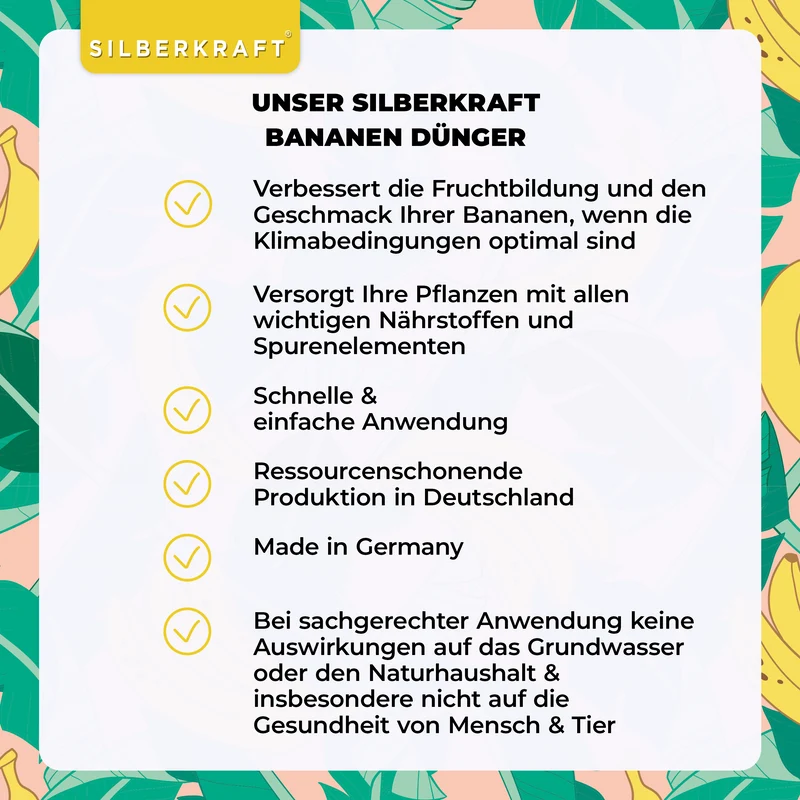 Bananendünger - Mineralischer NPK Flüssigdünger mit Stickstoff - Dünger für Bananen