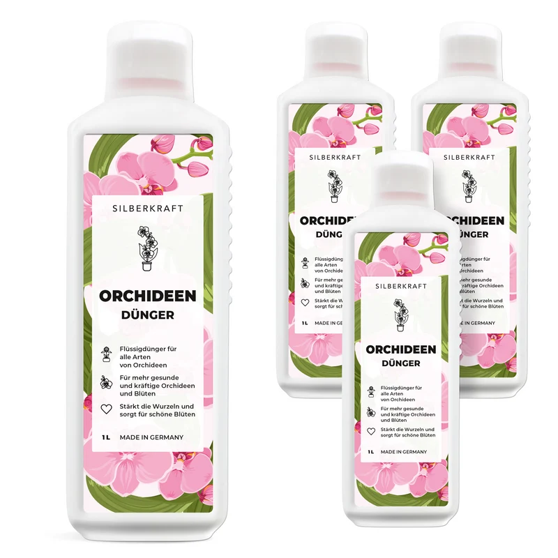 Orchideendünger - Mineralischer NPK Flüssigdünger mit Stickstoff - Dünger für Orchideen - Orchideen düngen