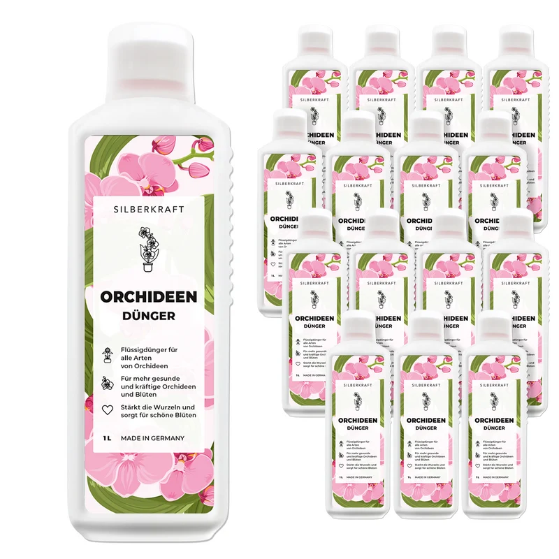 Orchideendünger - Mineralischer NPK Flüssigdünger mit Stickstoff - Dünger für Orchideen - Orchideen düngen