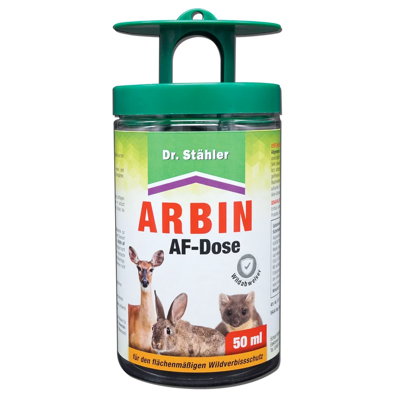 Arbin AF Dose: Effektive Wildabwehr vor Rehwild, Rotwild, Hasen, Kaninchen und Mardern