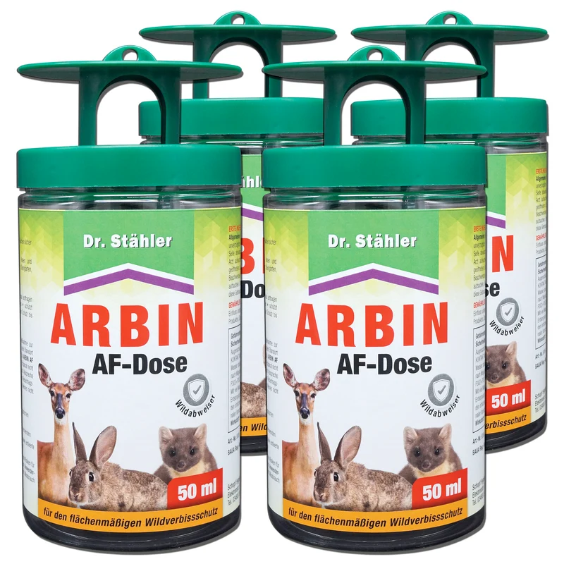 Arbin AF Dose: Effektive Wildabwehr vor Rehwild, Rotwild, Hasen, Kaninchen und Mardern