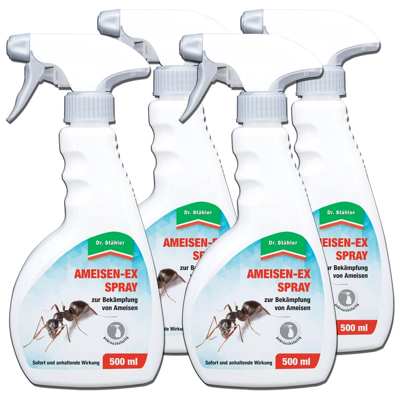 Hochwirksames Ameisen-Ex Spray gegen eine Vielzahl von Insekten wie Ameisen und Asseln