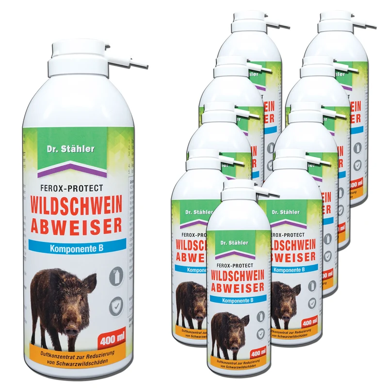 Ferox-Protect Wildschweinabweiser Spray - Komponente B für Schutz vor Wildschweine auf dem Grundstück