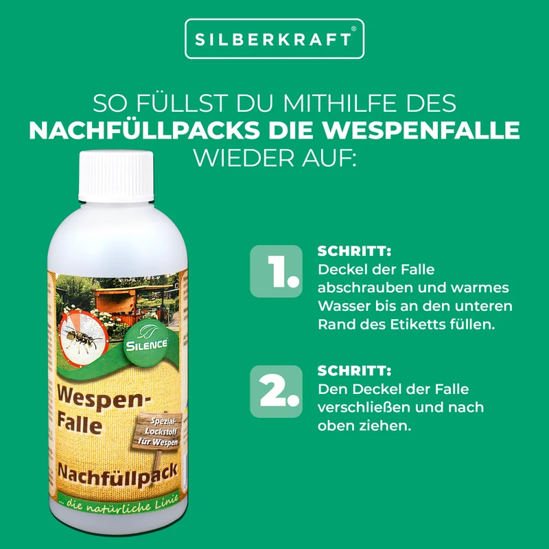 Nachfüllpack Silence Wespenfalle: Wirksamer Schutz vor lästigen Wespen