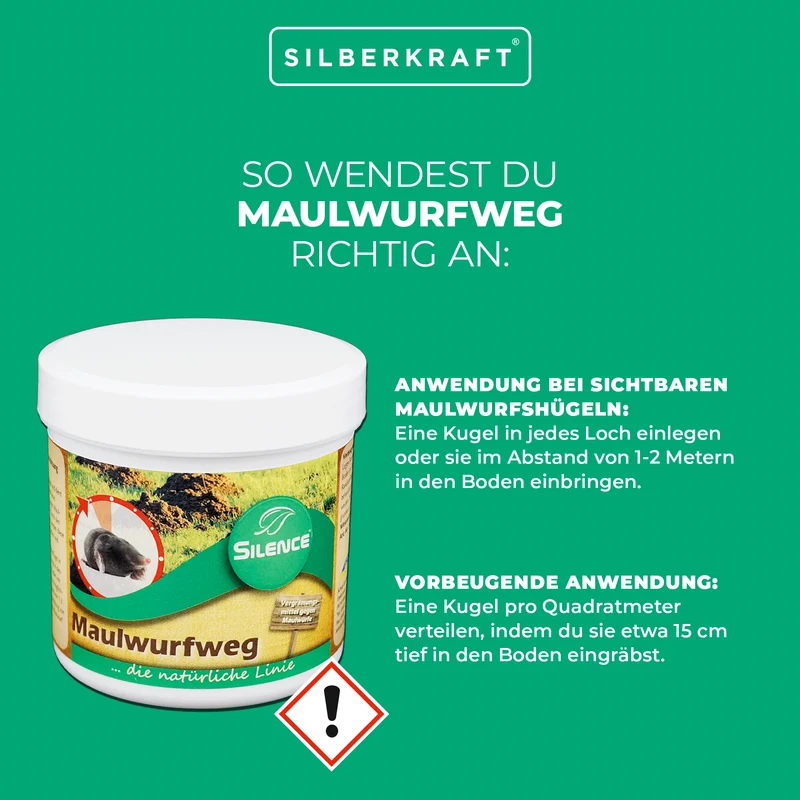 Silence Maulwurfweg: Effektives Maulwurf-Vergrämungsmittel für den Garten