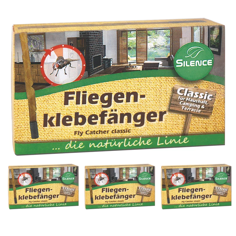 Silence Fliegenklebefänger: Klassischer Fliegenfänger mit einzigartiger Lockwirkung
