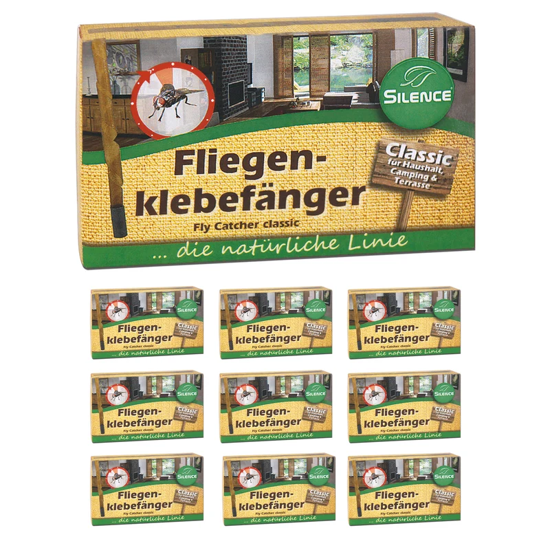 Silence Fliegenklebefänger: Klassischer Fliegenfänger mit einzigartiger Lockwirkung