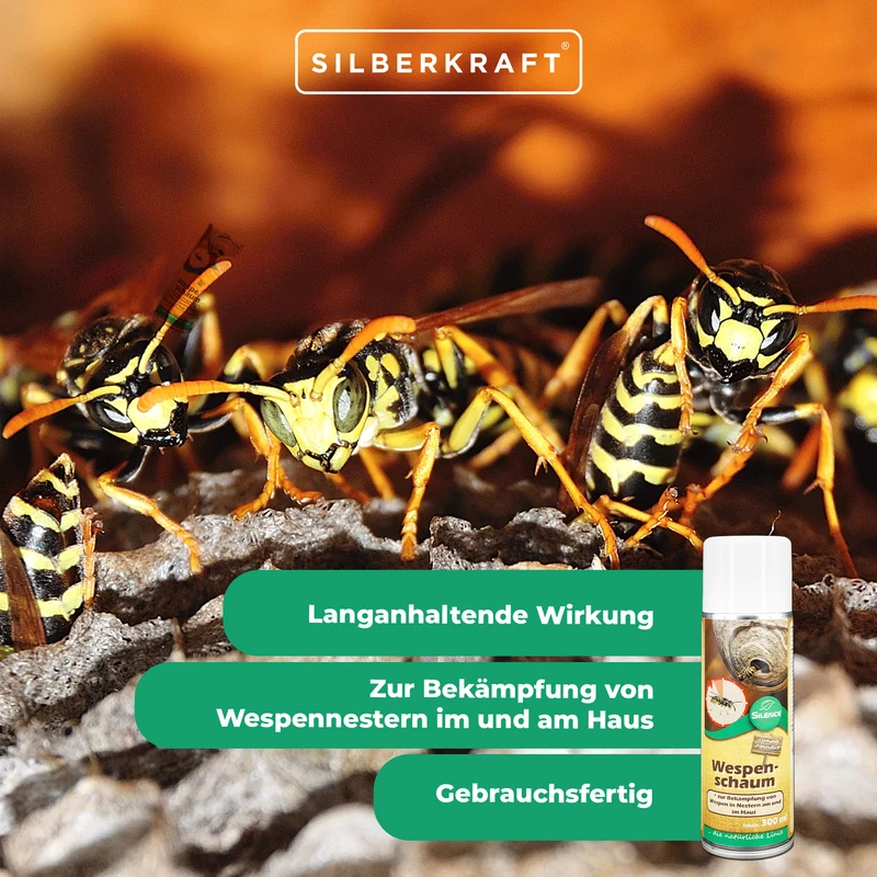 Silence Wespenschaum: Gebrauchsfertiger Schaum zur Bekämpfung von Wespennestern