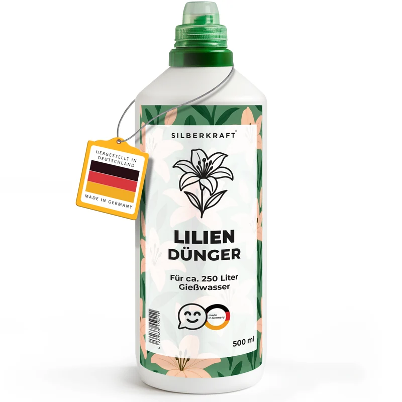 Liliendünger – Mineralischer NPK Flüssigdünger mit Stickstoff – Dünger für Lilien – Gartenstauden-Dünger
