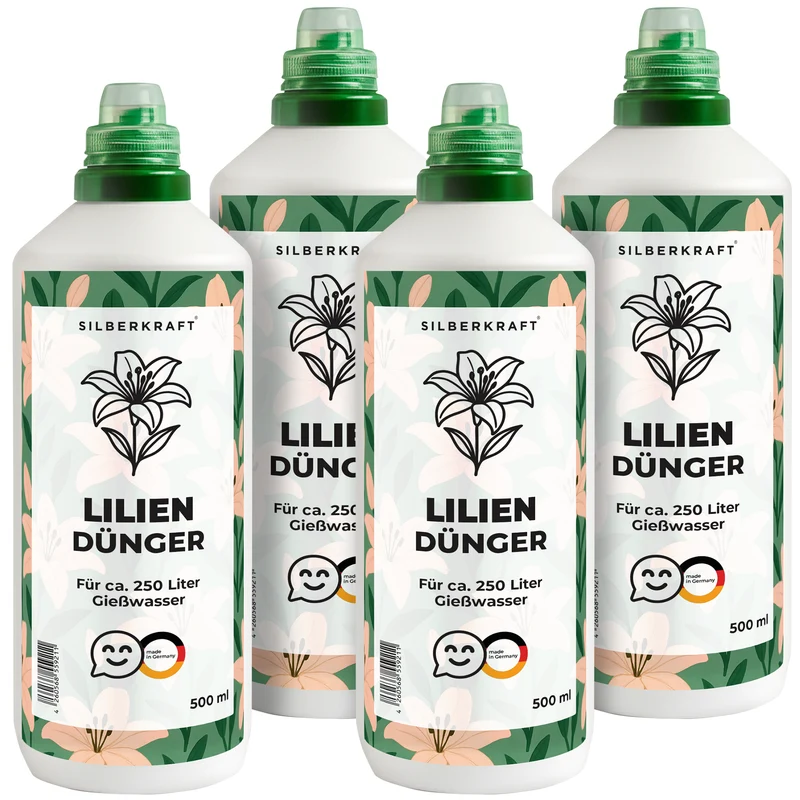 Liliendünger – Mineralischer NPK Flüssigdünger mit Stickstoff – Dünger für Lilien – Gartenstauden-Dünger