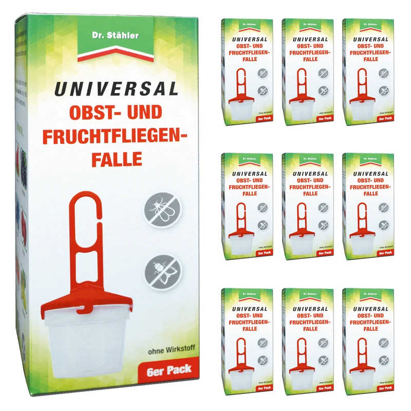 Universal Obst- und Fruchtfliegenfalle - Zum Befüllen mit einem Lockstoff gegen Fruchtfliegen