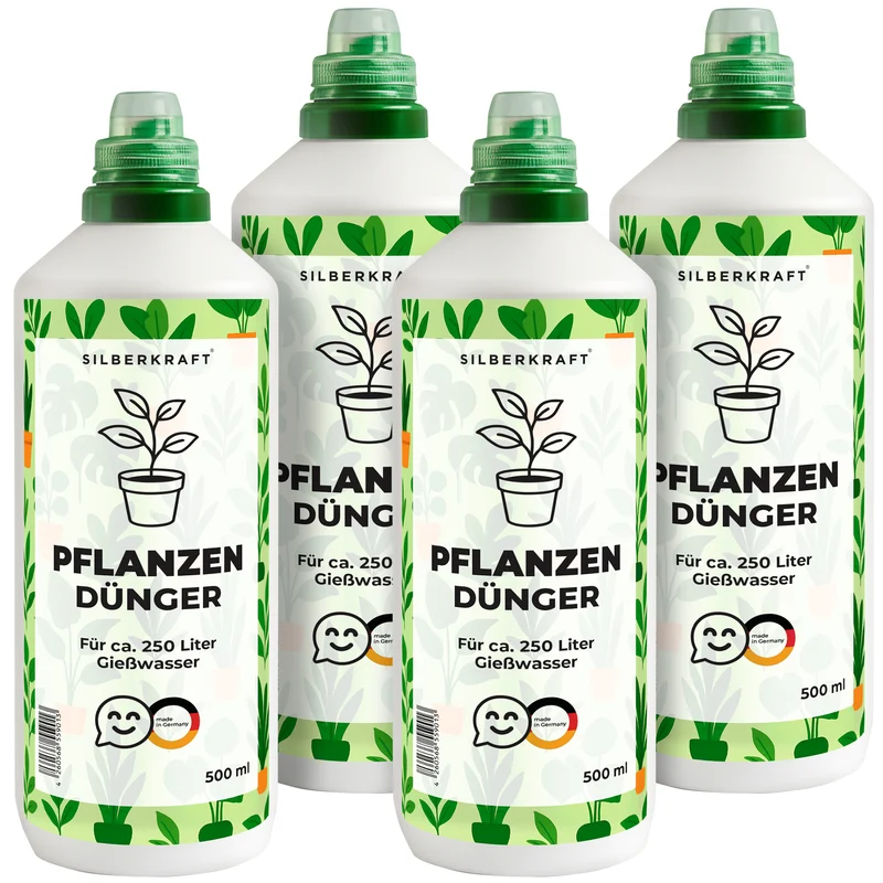 Pflanzendünger – Mineralischer NPK Flüssigdünger mit Stickstoff – Dünger für Zimmer- & Gartenpflanzen – Allzweck-Pflanzendünger