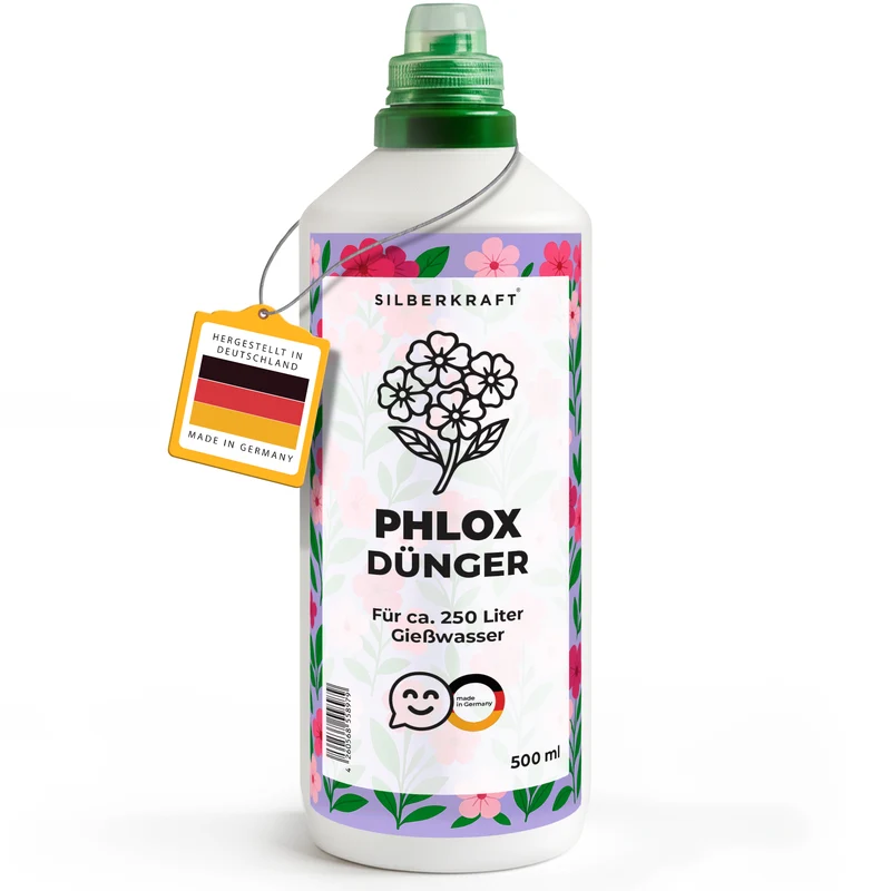 Phloxdünger – Mineralischer NPK Flüssigdünger mit Stickstoff – Dünger für Phlox – Stauden- & Gartenblumen-Dünger