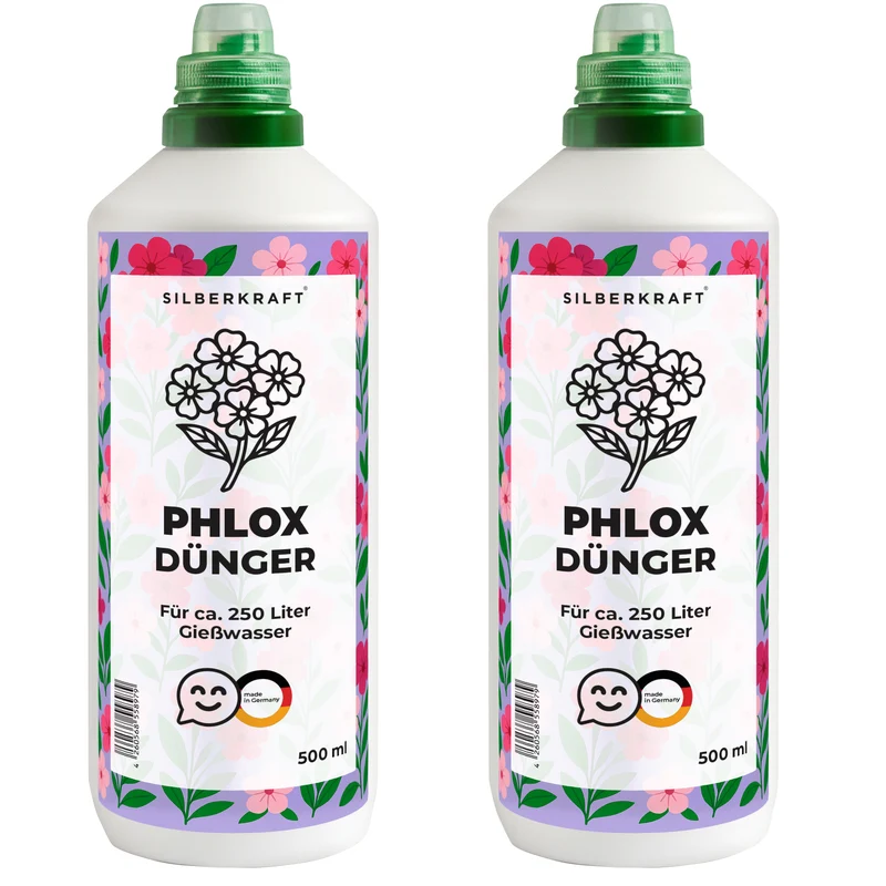 Phloxdünger – Mineralischer NPK Flüssigdünger mit Stickstoff – Dünger für Phlox – Stauden- & Gartenblumen-Dünger