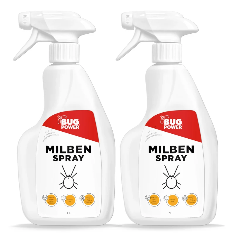 BugPower Milben Spray für Textilien 500 ml- hinterlässt keine Flecken