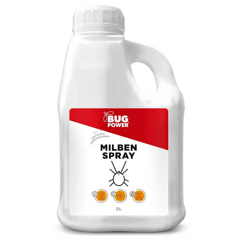 BugPower Milben Spray für Textilien 500 ml- hinterlässt keine Flecken