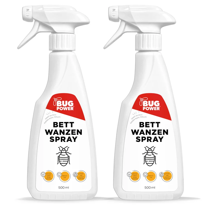 BugPower Bettwanzen Spray - effektiv gegen Bettwanzen und deren Larven