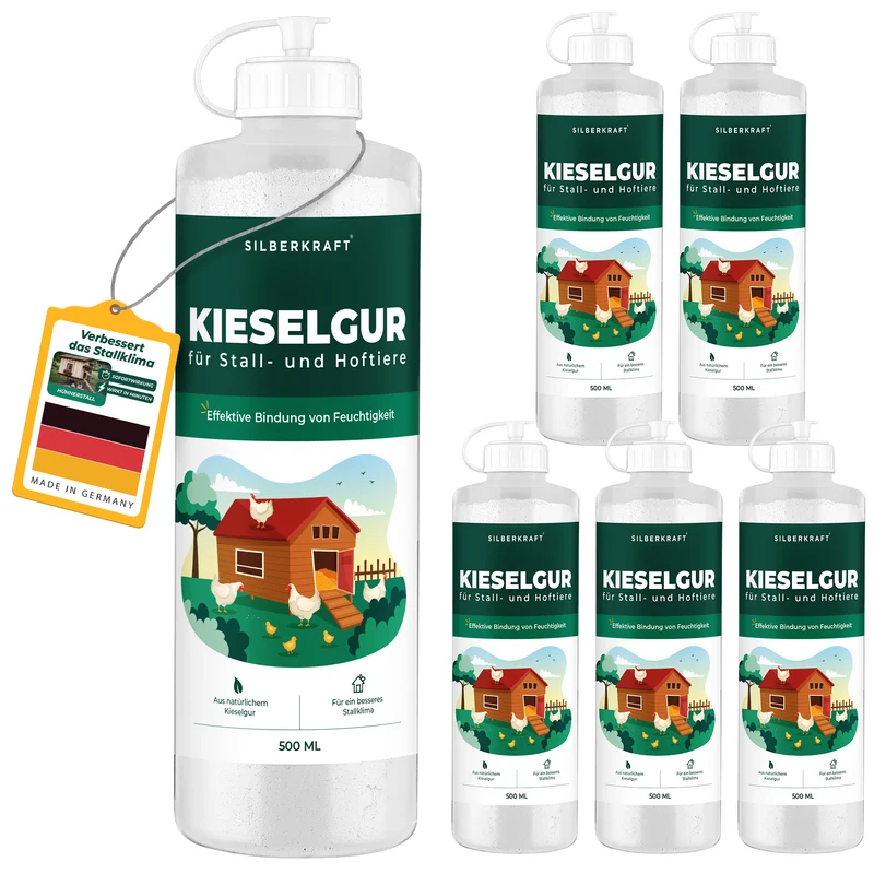 Kieselgur für Hühner & Hoftiere