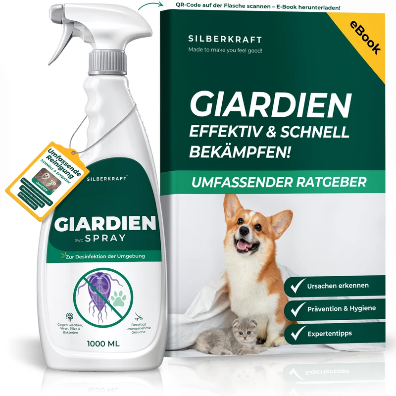 Giardienspray gegen Giardien, Bakterien, Viren & Pilze inkl. kostenloses eBook