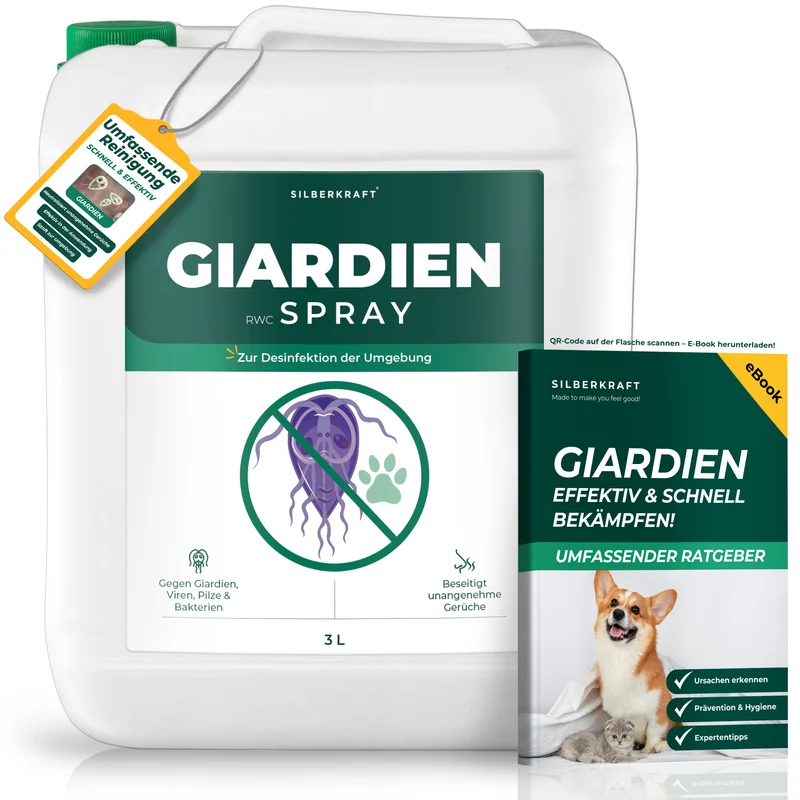 Giardienspray gegen Giardien, Bakterien, Viren & Pilze inkl. kostenloses eBook