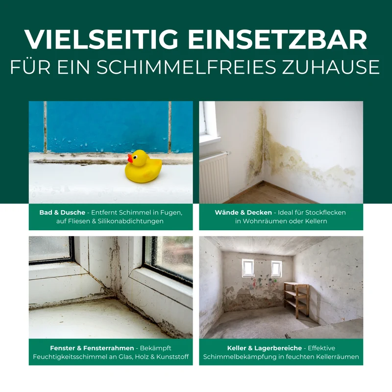 Schimmelentferner / Schimmelspray mit E-Book - Gegen Schimmel & Stockflecken