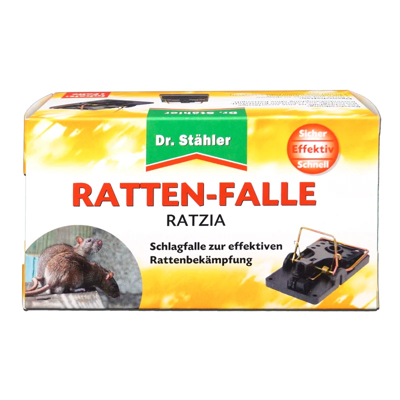 Rattenfalle Ratzia: Schlagfalle zur effektiven Rattenbekämpfung im Innen- und Außenbereich